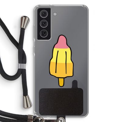 Raketijsje: Samsung Galaxy S21 FE Transparant Hoesje met koord