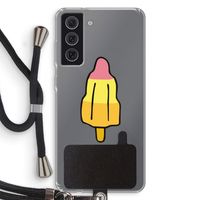 Raketijsje: Samsung Galaxy S21 FE Transparant Hoesje met koord