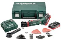 Metabo MT 18 LTX BL QSL 18V | accu multitool + 14 delige set | inclusief accu&apos;s en lader - 613088800 - thumbnail