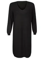 Jurk Fijn Gebreid Zwart
