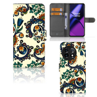 Wallet Case OnePlus 11 Barok Flower