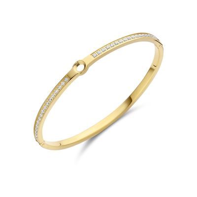 Melano Vivid Hinged CZ Armband Goud | Maat M