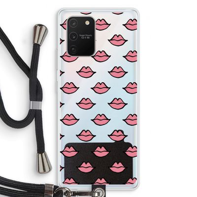 Lipjes: Samsung Galaxy S10 Lite Transparant Hoesje met koord