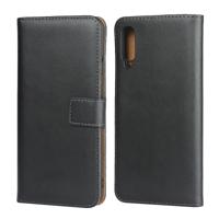 Horizontale Flip lederen case voor Galaxy A50 met magnetische gesp & houder & kaartsleuven & portemonnee (Blak)
