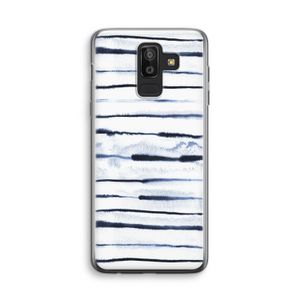 Ink Stripes: Samsung Galaxy J8 (2018) Transparant Hoesje