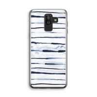 Ink Stripes: Samsung Galaxy J8 (2018) Transparant Hoesje