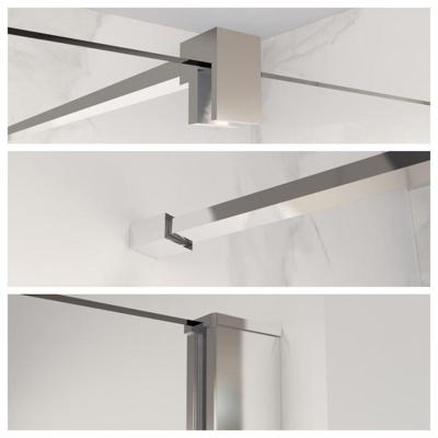 Profielset 225cm + stabilisatiestang 120cm chroom SW916670