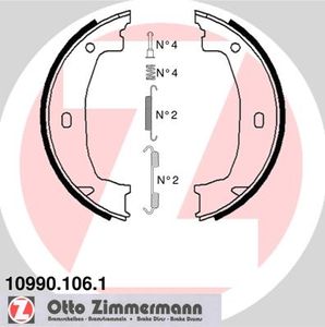 Remschoenset, parkeerrem ZIMMERMANN, u.a. für BMW