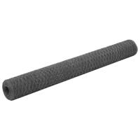 Kippengaas 25x1,2 m staal met PVC coating grijs Kippengaas 25x1,2 m staal met PVC coating grijs