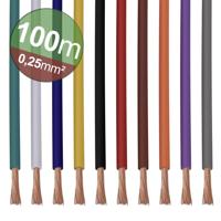 Quadrios 22CW002 Assortiment draden 1 x 0.25 mm² Wit, Blauw, Bruin, Oranje, Groen, Geel, Grijs, Violet, Zwart, Rood 1 set(s)