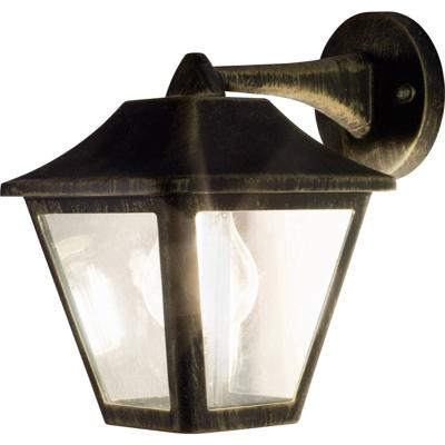 LEDVANCE ENDURA® CLASSIC TRADITIONAL ALU L 4058075206168 Buitenlamp (wand) LED E27 Zwart, Goud