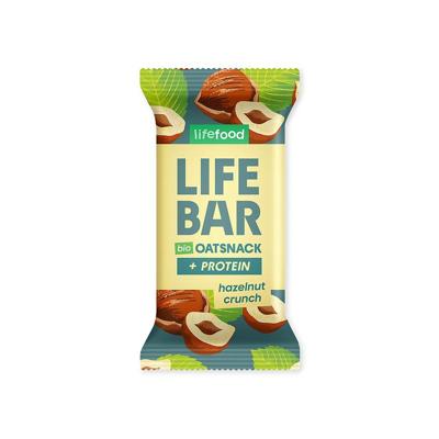 Lifefood Lifebar oatsnack proteine hazelnoot crunch bio Lifefood Lifebar oatsnack proteine hazelnoot crunch bio