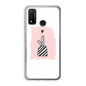 Zwart-wit cactus: Huawei P Smart (2020) Transparant Hoesje