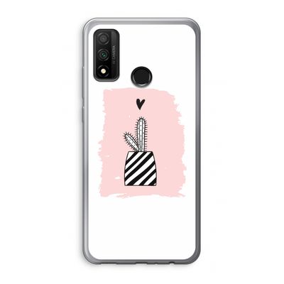 Zwart-wit cactus: Huawei P Smart (2020) Transparant Hoesje