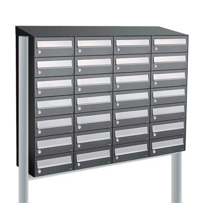Allux Hive Set 4-Breed, 7-Hoog Met Dak Op Statief Antraciet - 40030065_4x7ds