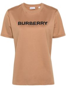 Burberry t-shirt en coton à logo imprimé - Marron