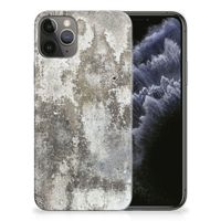 Apple iPhone 11 Pro TPU Siliconen Hoesje Beton Print - thumbnail