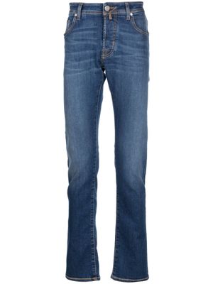 Jacob Cohën jean à coupe slim - Bleu