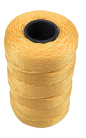 Werkzeyt pp touw 1mm/8kg geel bobijn/125m - b34179