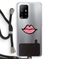 Kusje: Oppo A95 5G Transparant Hoesje met koord