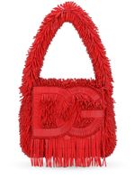 Dolce & Gabbana sac à main à logo brodé - Rouge