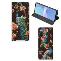 Sony Xperia 10 III | Hoesje maken | Pauw met Bloemen