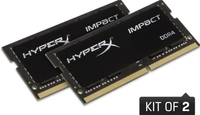 Impact HX429S17IBK2/64 - Geheugen - DDR4 (SO-DIMM) - 64 GB: 2 x 32 GB - 260-PIN - 2933 MHz / PC4-23400 - CL17 - thumbnail