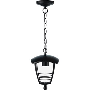 LED Tuinverlichting - Hanglamp - Narmy 2 - Plafond - Mat Zwart - E27 Fitting - Rond - Aluminium