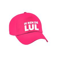 Cadeau pet/cap voor volwassenen - de lul - roze - vrijgezellenfeest - bruiloft/trouwen - thumbnail