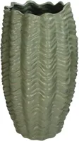 Kersten vaas aardewerk rond 24x43cm groen