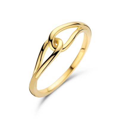 Ring Schakelmotief geelgoud 5 mm