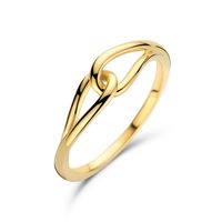 Ring Schakelmotief geelgoud 5 mm