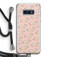 Ponys: Samsung Galaxy S10e Transparant Hoesje met koord