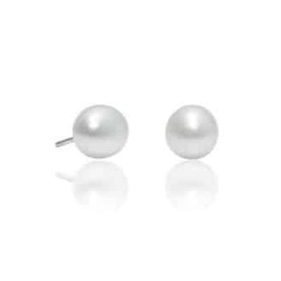 Zilveren Oorstekers "Perla" (8 x 17mm) - 925 Sterling