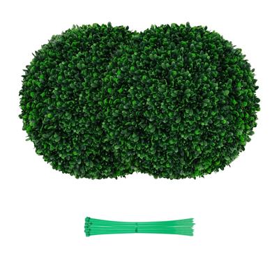 2 x 52 cm UV-Bestendige Kunstmatige Buxusbollen Kunstmatige Kunsttopiarybolplanten Decoratief voor Binnen Buiten Bruiloft Groen