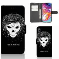 Telefoonhoesje met Naam Samsung Galaxy A70 Skull Hair