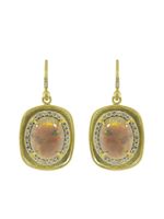 Irene Neuwirth boucles d'oreilles Lightning Ridge en or rose 18ct