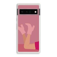 Pink boots: Google Pixel 6 Pro Transparant Hoesje