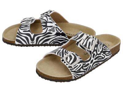 esmara Dames slippers (Zwart/wit, 39)