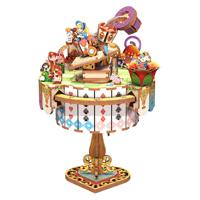 Tone-Cheer muziekdoosje Alice Tea Party DIY Modelbouw Knutselen Tone-Cheer muziekdoosje Alice Tea Party DIY Modelbouw Knutselen