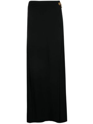 Moschino jupe asymétrique à détail de cadenas - Noir