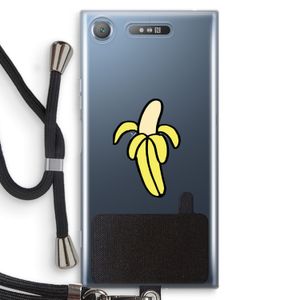 Banana: Sony Xperia XZ1 Transparant Hoesje met koord