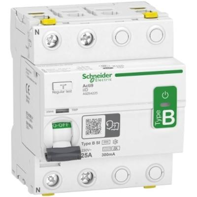 Schneider Electric A9Z64225 Aardlekschakelaar Aardlekschakelaar voor AC/DC B 25 A 0.3 A