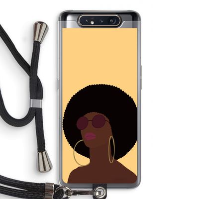 Golden hour: Samsung Galaxy A80 Transparant Hoesje met koord