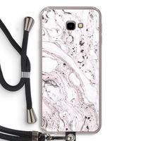 Mengelmoes: Samsung Galaxy J4 Plus Transparant Hoesje met koord