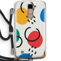 Illustratieve pop 3: LG K10 (2016) Transparant Hoesje met koord