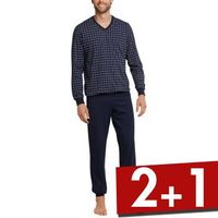 Schiesser Day and Night Long Check Pyjama 3XL-6XL