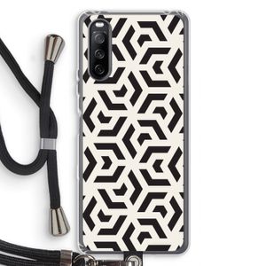 Crazy pattern: Sony Sony Xperia 10 III Transparant Hoesje met koord