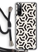 Crazy pattern: Sony Sony Xperia 10 III Transparant Hoesje met koord