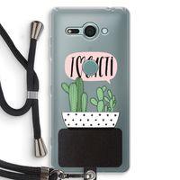 I love cacti: Sony Xperia XZ2 Compact Transparant Hoesje met koord